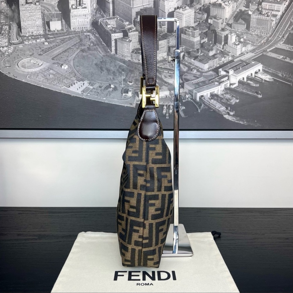 Authenticated Fendi Zucca Vintage Y2K Shoulder Purse Excellent Condition - Picture 4 of 16